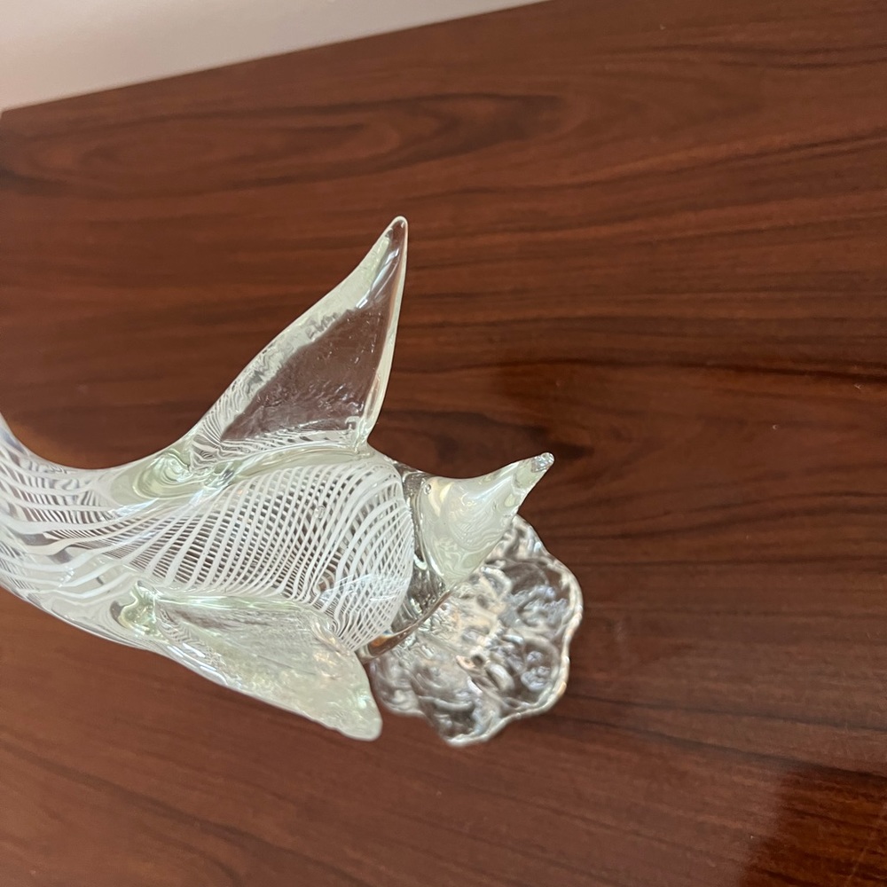 Vintage Murano Glass Hand Blown Glass Swan 11 Inches stunning!! - Picture 13 of 16